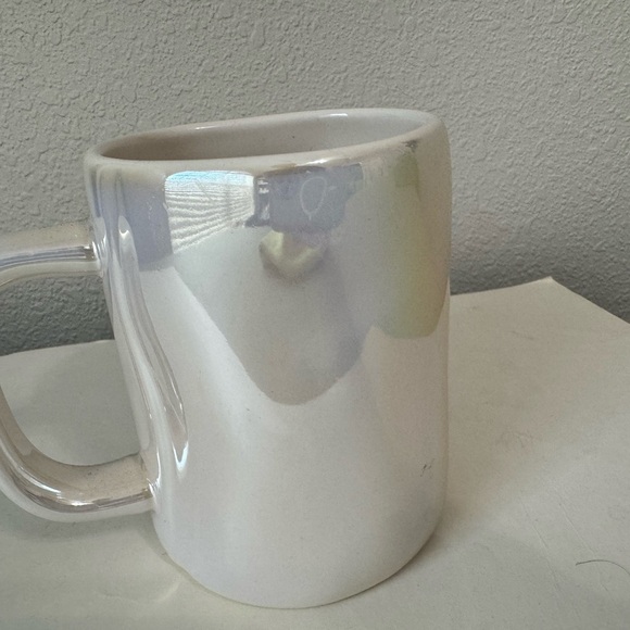 Rae Dunn Iridescent White Christmas Mug - Picture 2 of 3